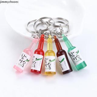 JIMMYCHOOEC Soju Lon Móc Khóa Lưu Niệm Dễ Thương Soju Rượu Nhăn Túi Mặt Dây Chuyền Trang Trí ​Phụ kiện Quà tặng du lịch Mô phỏng Soju Lon Móc khóa