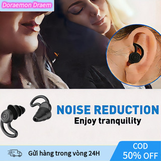 【COD】Nút bịt tai bơi màu đen silicone y tế, không gây kích ứng, đeo thoải mái, dùng khi bơi, ngủ, học tập nơi ồn ào.