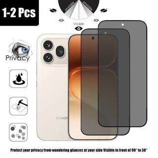 1-2 Chiếc Honor 600 Pro 5G Kính Cường Lực Chống Gián Điệp Bảo Vệ Màn Hình Cho Honor 400 200 Lite 5G Chống Nhìn Trộm 9D Kính Bảo Vệ