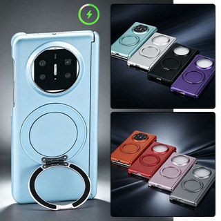 Nhiều Màu Tùy Chọn Cao Cấp Lớp Phủ Mờ Ốp Lưng Điện Thoại OPPO Find N6 N5 N3 Bản Lề Kép Trục Lò Xo Chống Trầy Xước Bìa Cứng 360° Hộp đựng nhẫn từ tính xoay