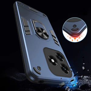 Dành cho Honor X5c / X5c Plus Vỏ giáp chắc chắn có giá đỡ nhẫn Vỏ bảo vệ chân đế