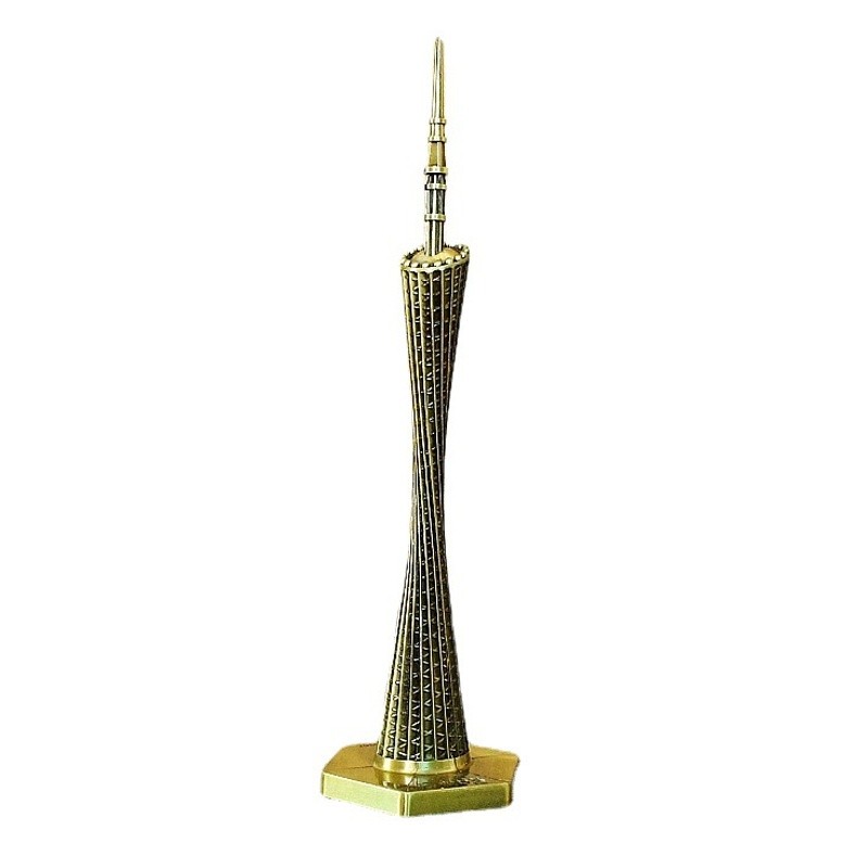 Mô hình tòa nhà Landmark Tháp Quảng Châu eo nhỏ Lưu niệm du lịch Đồ trang trí Đồ trang trí cho bạn bè nước ngoài 0424