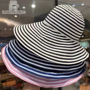 Mũ Nhíp Gập Lại Được Sọc, Chống Tia UV, Thích Hợp Đi Biển