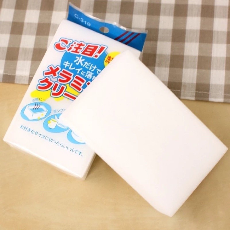 Bộ 10 Mút Xốp Melamine Tẩy Rửa Đa Năng Làm Sạch Mọi Vết Bẩn- Vết Bút Chì Vẽ Tường- Cọ Rửa Bát Trắng- Bông Cọ Đa Năng