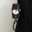 Ốp điện thoại có sẵn Kitty Stand Thích hợp cho iPhone17promax Vỏ bảo vệ điện thoại Dây buộc hợp thời trang Thích hợp cho iPhone16pro Chống sốc Bao gồm tất cả Sa
