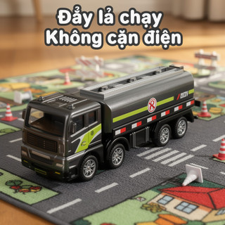 Diecast Cần cẩu Xe tải Đồ chơi quán tính Hợp kim ABS Xe xây dựng Bộ đồ chơi giáo dục trẻ em