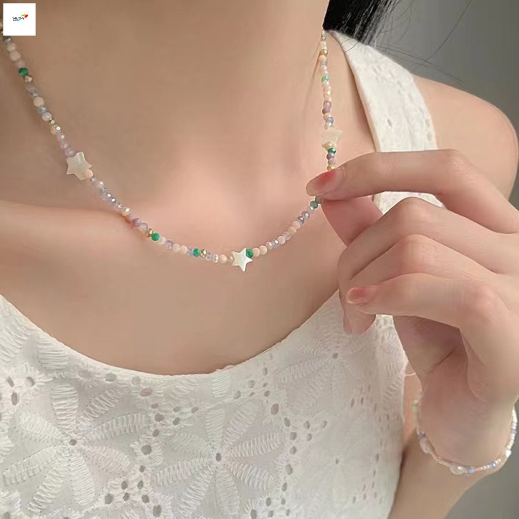 Vòng cổ điều chỉnh chiều dài đính hạt xương đòn - Phù hợp cho tiệc cưới