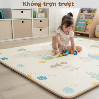 【BabyJoy】Thảm bò XPE dày,1.8*1.2m,Dày 2cm,Chống thấm nước, chống trơn trượt, an toàn và chắc chắn
