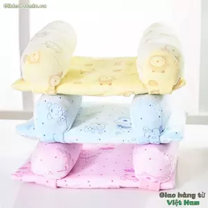 GILDEDHOMIN Gối Trẻ Sơ Sinh Mềm Hỗ Trợ Ngủ Bảo Vệ Cổ Gối Định Vị