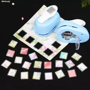 Máy dập nổi tem MINIMALY, Máy đục lỗ viền tem thủ công, Máy đục lỗ hình tem tinh tế tiết kiệm nhân công di động để thủ công giấy Scrapbooking