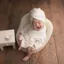 YOLOGO Áo choàng tắm sơ sinh, Đạo cụ chụp ảnh Dép trang phục khăn tắm, Dễ thương với băng đô Dưa chuột Đạo cụ chụp ảnh cho bé