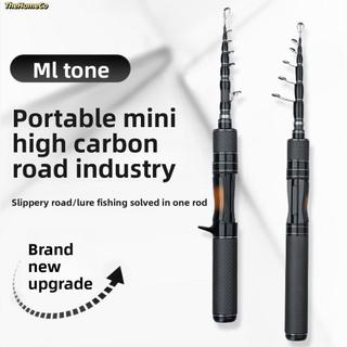 Cần câu bằng kính thiên văn THEHOMECO - Tay cầm carbon và đầu rắn siêu nhẹ, chiều dài 1,8m, phù hợp cho việc câu cá khi du lịch