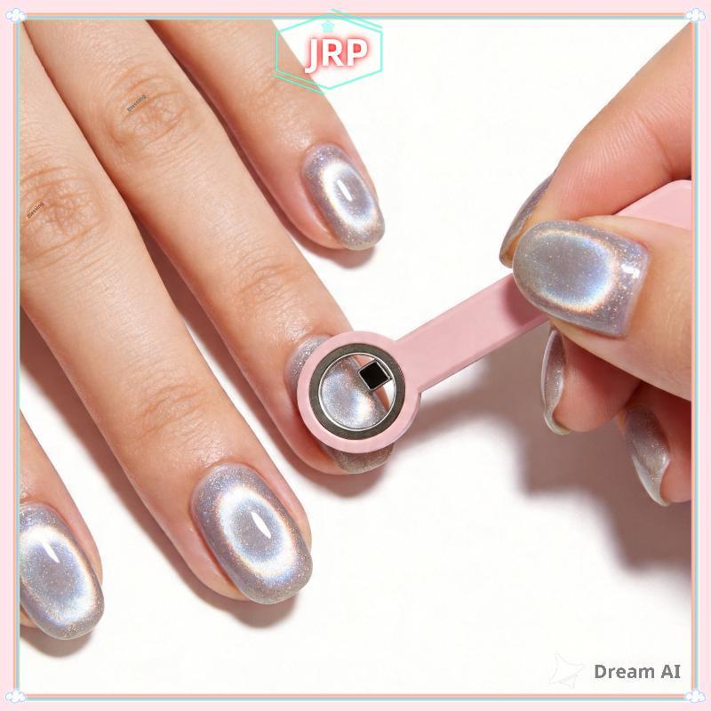 Nam châm hình vòng JRP cho móng tay mắt mèo có tay cầm tạo hiệu ứng mắt mèo rỗng Công cụ nghệ thuật làm móng thực tế để làm móng tay tại nhà hoặc Salon JRP