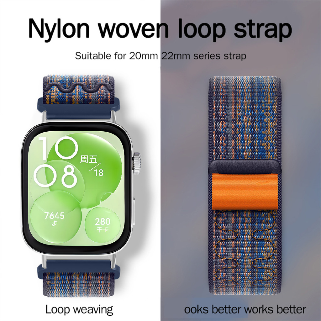 Dây đeo vòng nylon cho Huawei Watch Fit 5 / Fit 4 / Fit 3 / Fit 5 Pro / Fit 4 Pro, phụ kiện thể thao
