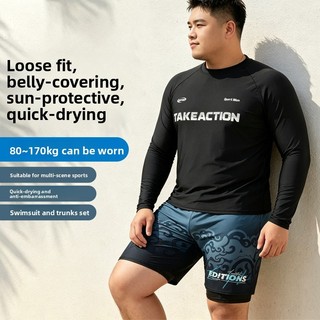 Quần Bơi Nam Plus Size Mùa Xuân, Dài Tay Chống Vỡ