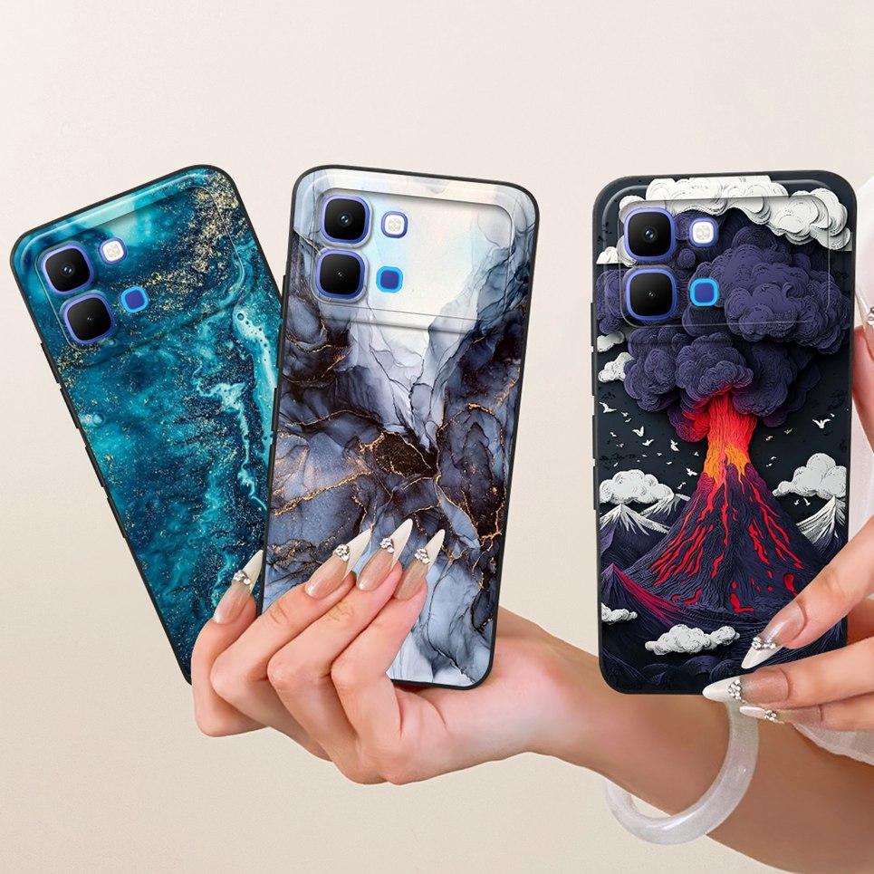 Dành Cho Infinix Note Edge 5G X6887 Vỏ Điện Thoại Hoạt Hình Gấu Trúc Thỏ Phi Hành Gia Họa Tiết Mèo Vỏ Silicon Lỏng Chống Sốc Ốp Lưng