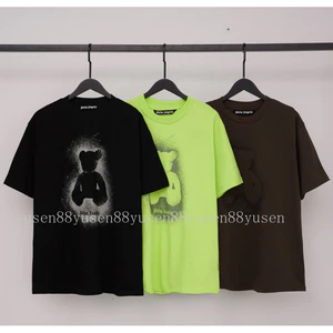 Chất Lượng Cao Phong Cách Mới * * * * PP * AA * * * In Hình Ngắn Tay Cotton Nguyên Chất Lỏng Lẻo Phù Hợp Với Nam Nữ Cùng Phong Cách Áo Thun Ngắn Tay