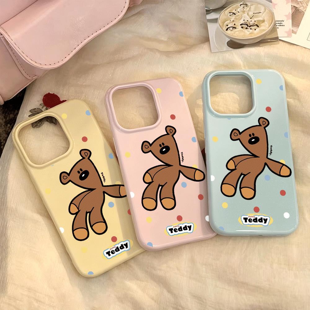 Gấu nâu Thích hợp iPhone 1716/15/14 trường hợp 13/12/11xr dễ thương 8/7 hàng ngày