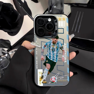 Ốp Điện Thoại Ngôi Sao Bóng Đá Tương Thích Cao Cấp iPhone 7Plus 16Pro Chống Mài Mòn 14Plus 13Pro 15ProMax 12ProMax Hợp Thời Trang 11 XSMAX 17PROMAX Vỏ Bảo Vệ Chống Sốc Chống Sốc
