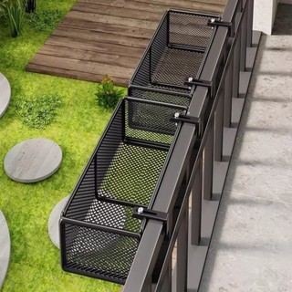 Giá đỡ cây treo YUUKII, Giá đỡ chậu hoa nghệ thuật sắt đa năng, Thiết kế treo chất lượng cao Giá lưu trữ ban công Giá đỡ cửa sổ