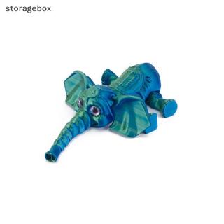 [Hộp lưu trữ] Mô hình voi in 3D PLA dễ thương Kawaii Trang trí máy tính để bàn Hoạt hình Mô hình di chuyển Đồ chơi trẻ em Bộ sưu tập sáng tạo Quà tặng đồ chơi đẹp