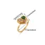 Vàng 18K Full Kim Cương Trái Tim Tình Yêu Nhiều Lớp Nhiều Màu Sắc Zircon Mở Nhẫn Ánh Sáng Cao Cấp Sang Trọng Cảm Giác Cao Cấp Không Phai Màu Trang Sức