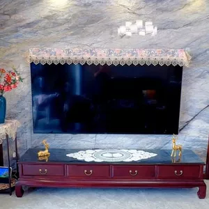 YHMJFBY1314 Phong Cách Mới Tivi LCD Tivi Ren Chống Bụi Bao Da Chống Bụi Tivi Chống Dính Treo Phong Cách Châu Âu LCD Bao Khăn