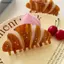 Bigapple Dễ Thương Croissant Vuốt Tóc Ngộ nghĩnh Kawaii Kẹp Tóc Sáng Tạo Đa Năng Cá Mập Kẹp Dành Cho Nữ Cô Gái Ngọt Ngào Hàng Ngày Phụ Kiện Tóc Quà Tặng RDG
