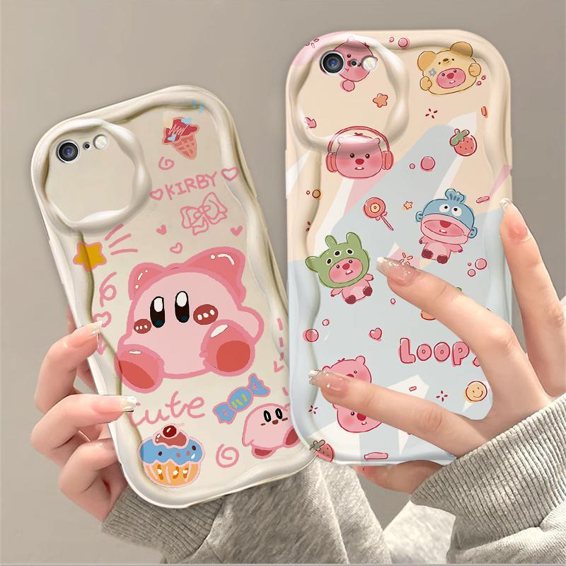 Thích hợp cho iPhone 6 6S 6 Plus 6S Plus 7 8 Plus SE 2020 3D TPU mềm Loopy Kirby Vỏ điện thoại chống sốc