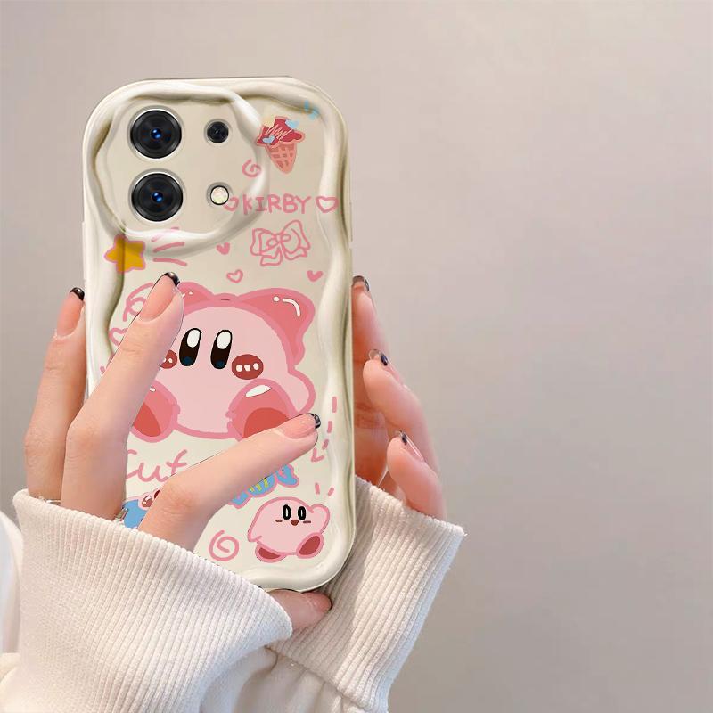 Thích hợp cho Redmi Note 13 Pro 4G 5G POCO M6 Pro 4G Kem 3D TPU mềm Loopy Kirby Vỏ điện thoại chống sốc