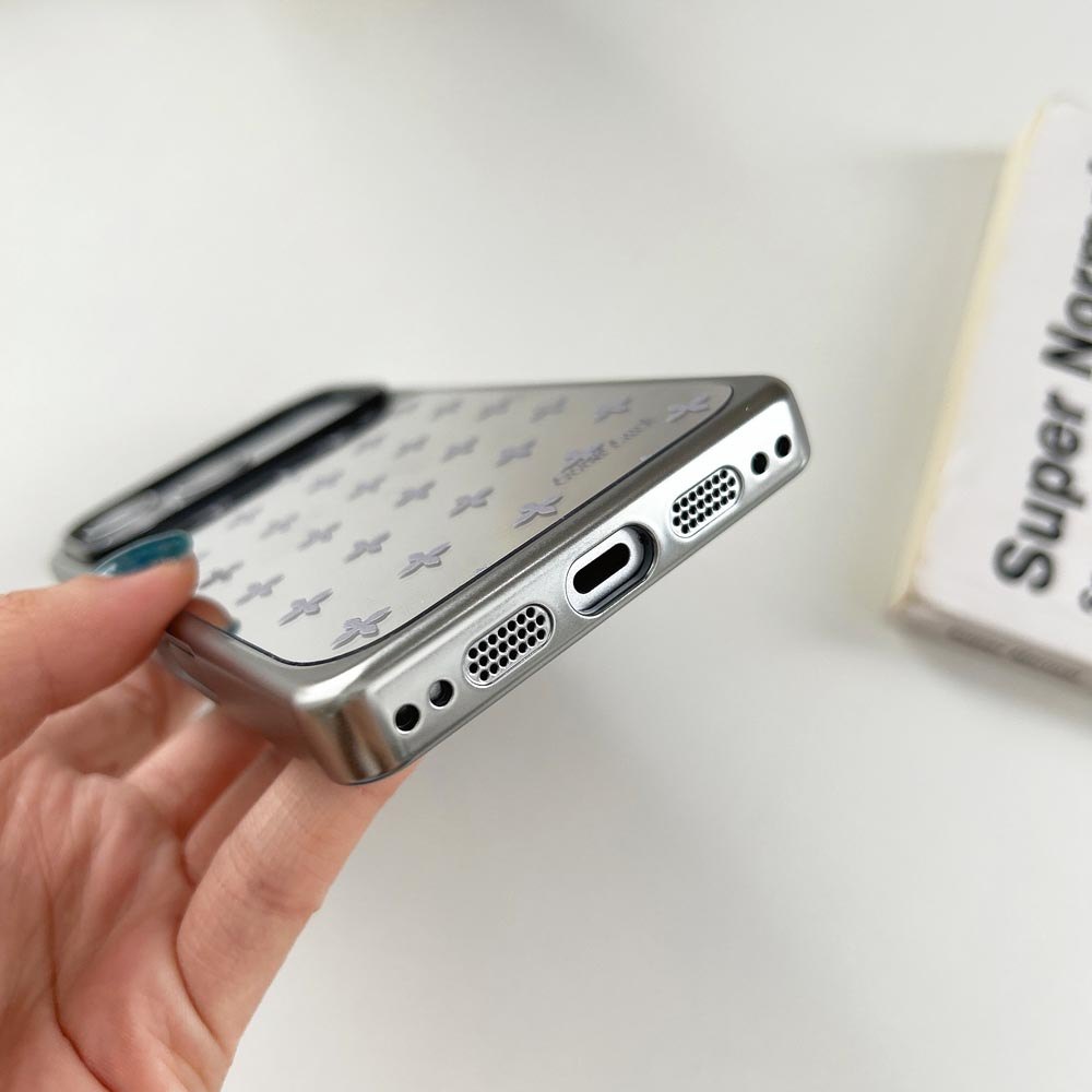 Ốp Lưng Cứng Tương Thích Với iPhone 15 15Pro 15ProMax 16 16Pro 16ProMax 17 17Pro 17ProMax Ốp Lưng Họa Tiết Gương Vuông