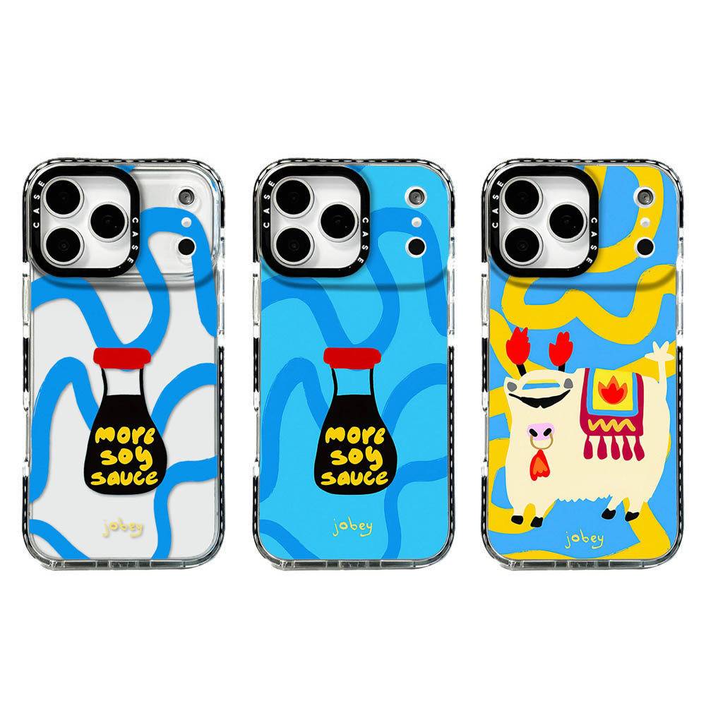 Ốp điện thoại hình con bê dễ thương cho IPhone 17 Pro Max 17 16 15 14 13 12 11 Vỏ bảo vệ chống sốc