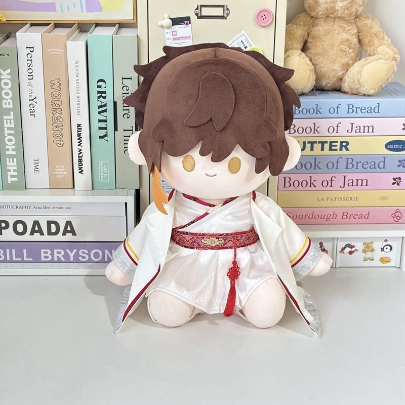 Nezha Ao Bing Trang Phục Cổ Hanfu 20cm Búp Bê Cotton Ngồi Tư Thế 40cm Quần Áo Bé Ichiban Phần Thưởng Cơ Thể Búp Bê Phong Cách Cổ Đại Quần Áo 5.4