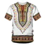 Mùa Hè Nam Châu Phi Dashiki Áo Thun Truyền Thống Tay Ngắn Cổ Điển Dạo Phố Phong Cách Dân Tộc