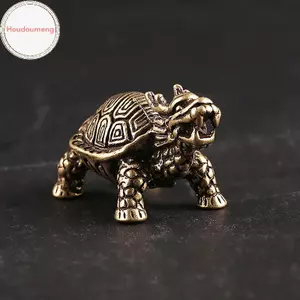 Hodou 3D Đồng Rồng Rùa Đúc Tượng Động Vật Mini Kim Loại Hình Trang Trí Nhà Máy Tính Để Bàn Thủ Công Điêu Khắc Cảnh Quan Trang Trí Quà Tặng VN