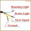 2020 Dirt Bike LED Đèn hậu phanh sau Đèn báo rẽ địa hình cho