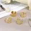 AqToCna 5 Cái / bộ Vòng Đeo Tai Cá Tính Đơn Giản Trang Sức Hợp Kim Phụ Kiện Tai Cổ Điển Cho Nữ Tiệc Hàng Ngày Mặc AqToCna