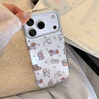 Ốp Điện Thoại Chó Lấp Lánh Cho IPhone 17ProMax 17Pro 17 16ProMax 16Pro 16 15ProMax 15Pro 15 14ProMax 14 13ProMax 13 Apple Iphone Case Trong Suốt Long Lanh 13 / 15 Chống Sốc 14 17