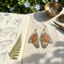 Bông tai cánh bướm FUJIZOU, Bông tai Dangle tính khí trong suốt cổ tích, Zen Wing Shiny Ear Hook Bông tai chuyển màu