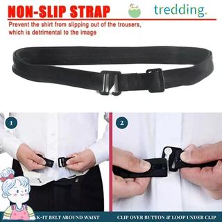 Tredding491 Áo sơ mi co giãn chống nhăn, giữ form tốt với dây lưng nylon kinh doanh