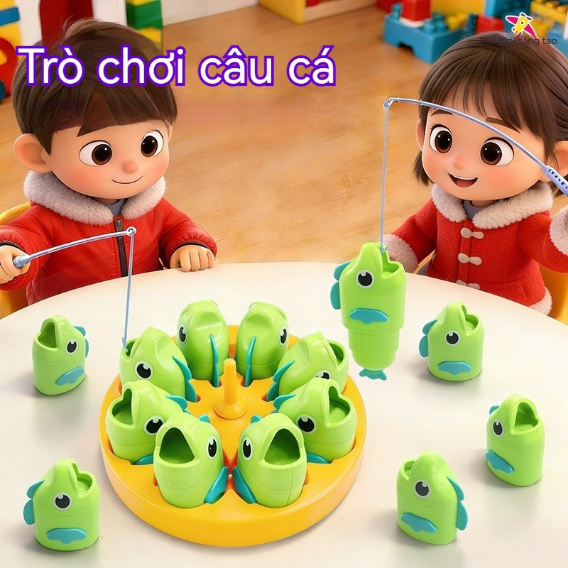 Đồ chơi câu cá cho trẻ em, có 2 kiểu mẫu, tương tác nhiều người, có thể gập lại, chất liệu an toàn, trò chơi trên bàn