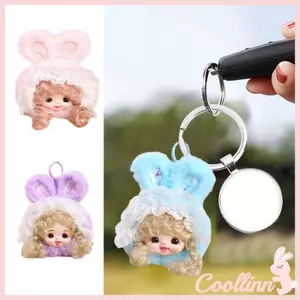 COO Đáng Yêu Tai Thỏ Búp Bê Móc Khóa Nhẹ PP Cotton Đầy Phụ Kiện Hợp Thời Trang Backapck Trang Trí Cho