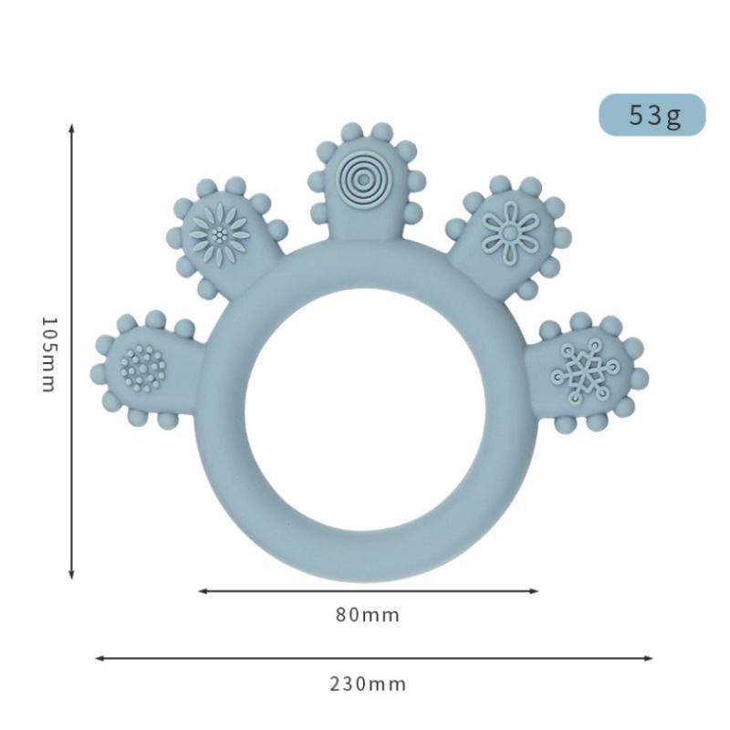 HFSHY Cầm Tay Nhiều Màu Silicone Vòng Cho Bé Miếng Dán Lo Âu Mọc Răng Đồ Chơi 0-12 Tháng Nhai Hạt Cảm Giác Kẹo Cao Su Giảm Soother Bé VN