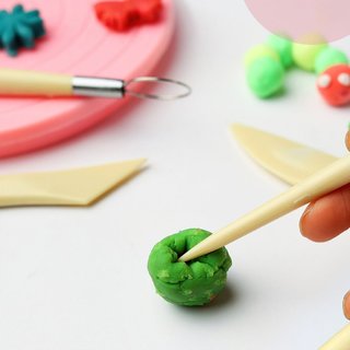 Bộ Dụng Cụ Điêu Khắc Đất Sét, Dụng Cụ Làm Đất Sét, Làm Gốm Thủ Công-ALINE