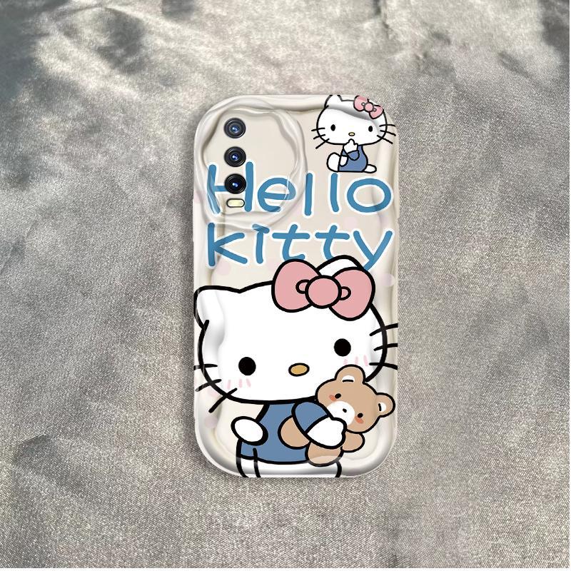 Thích hợp cho VIVO Y20 / Y20i Y20S / Y20A Y20s G / Y20G Y12S / Y12A Y11S V2029 Vỏ kem 3D TPU mềm Kitty Rilakkuma Vỏ điện thoại chống sốc