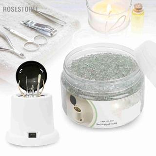 Rosestoree Dụng cụ khử trùng móng tay Kéo/Nhíp/Cắt móng tay Hộp kim loại có bảo vệ quá nhiệt (Làm sạch bằng thủy tinh)