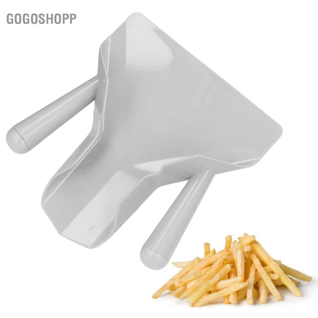 Gogoshopp Pssopp French Fry Bagger Scoop Dụng cụ đổ đầy nhanh đa năng Dụng cụ xúc tiện ích thương mại cho thực phẩm Khoai tây chiên Đồ ăn nhẹ Món tráng miệng (Tay cầm kép)