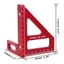 NOTE1 Dụng cụ kéo vuông chế biến gỗ, Thước tam giác Miter màu đỏ 45 độ, Kỹ sư thước đo đa góc hợp kim nhôm có độ chính xác cao màu xanh chính xác