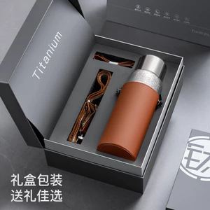 Cốc giữ nhiệt titan nguyên chất 00616 | Cốc titan hai lớp 450ml 600ml | Kháng khuẩn bảo quản tươi | Giữ nóng lạnh 6-12 tiếng | nam | nữ | Cốc pha trà cốc nước uống | Bao cốc đi kèm | Nắp nhấn | Quà tặng cầm tay đẹp
