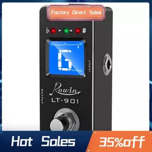 -901 Guitar Tuner Hiệu Ứng Bàn Đạp Mini Chromatic True Bypass Màn Hình Lcd Bàn Đạp Kỹ Thuật Số Phần Đàn Guitar Phụ Kiện
